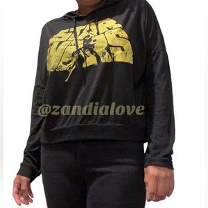 New Disney Parks Star Wars A NEW HOPE crop hoodie sz L